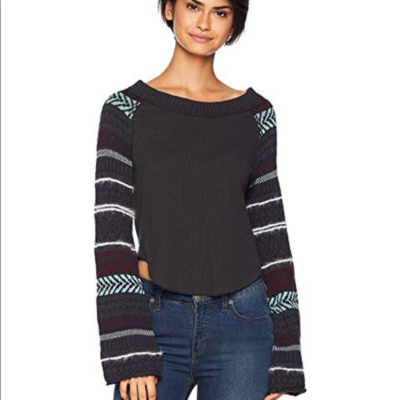free people fairground thermal top